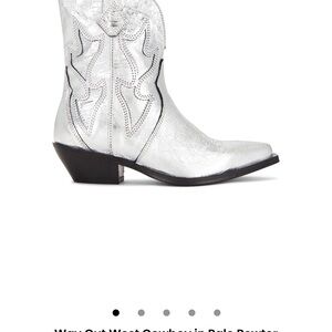 Silver Cowboy Boots
